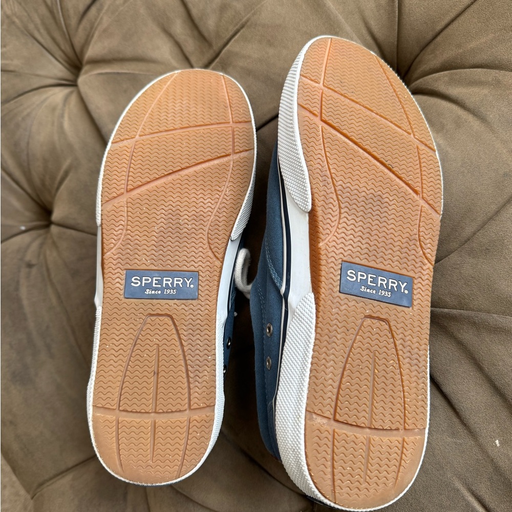 Sperry Blue Canvas Sneakers - Picture 5 of 6